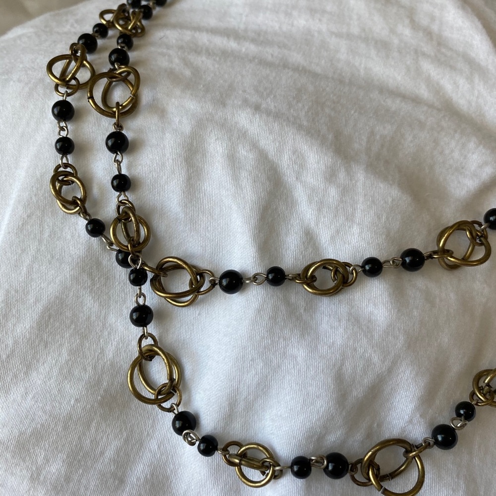 Bead and hoop necklace